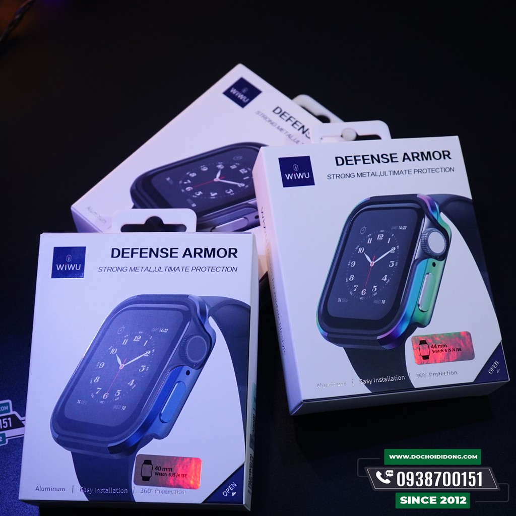[Mã SKAMCLU9 giảm 10% đơn 100K] Ốp Đồng Hồ Chống Sốc Wiwu Defense Armor cho Apple Watch