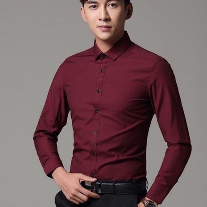 Áo sơ mi nam [FREESHIP] sơ mi nam trắng , đen , họa tiết logo dài tay trẻ trung cổ tàu hàn quốc cao cấp | BigBuy360 - bigbuy360.vn