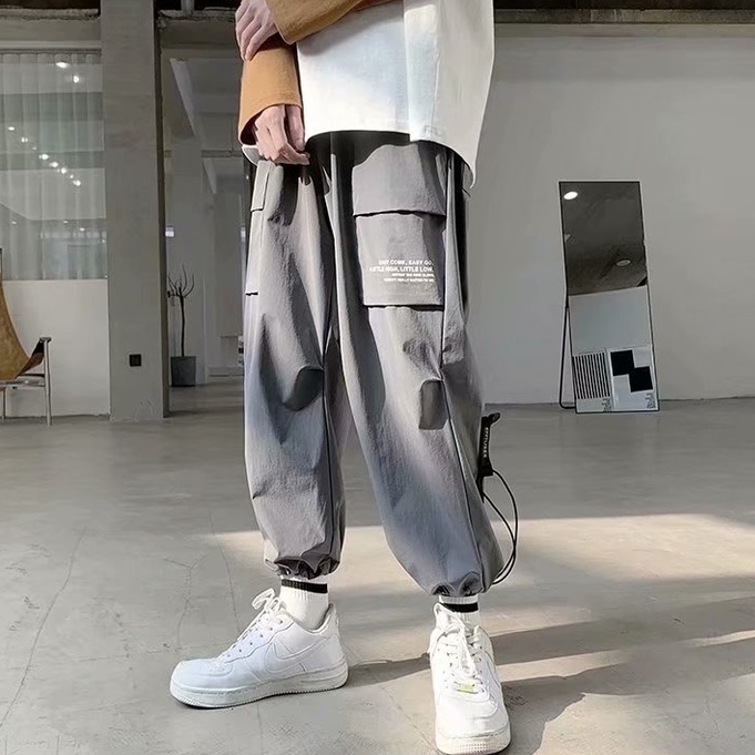 QuầN DàI ốNg RộNg MàU SắC đơN GiảN Có DâY RúT Phong CáCh HàN QuốC Cho Nam 2023 Xu HướNg MớI QuầN Legging Hip Hop | BigBuy360 - bigbuy360.vn