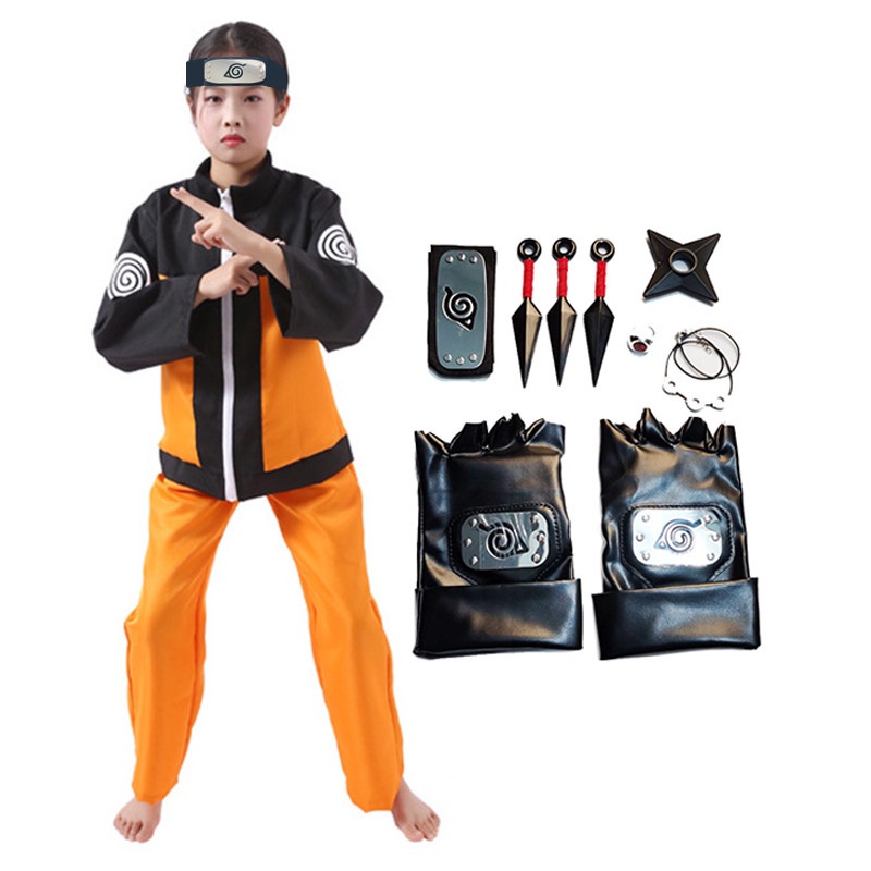 Halloween Uzumaki Naruto Trang phục Cosplay Anime Set dành cho trẻ em