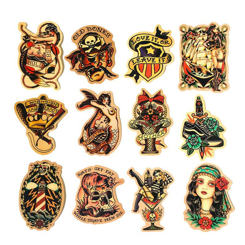 50Pcs Retro Western Beauty Graffiti Stickers Luggage Phone Computer Notebook Skateboard Waterproof Stickers