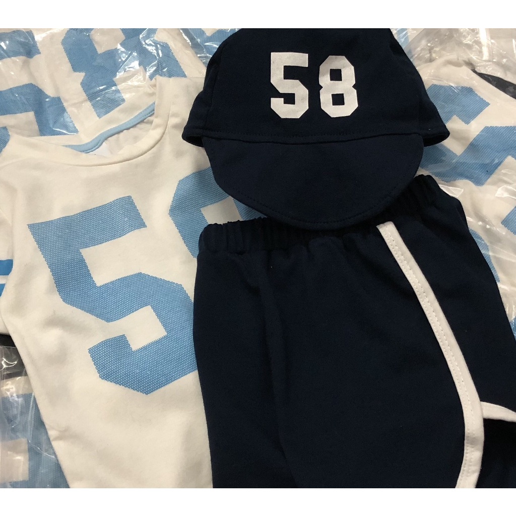 Bộ Bé Trai Thể Thao Số 58 H&M Size Từ 8-16kg Tặng kèm Nón💖 Đồ Bộ Bé Trai hàng VNXK cao  cấp