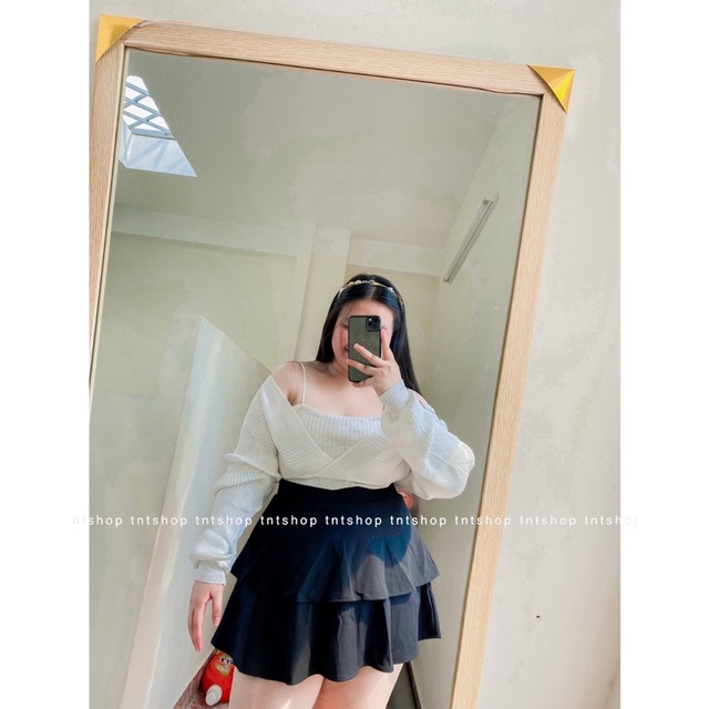 ÁO LEN TAY DÀI RỚT VAI [TNT Shop Bigsize 60Kg 90Kg]