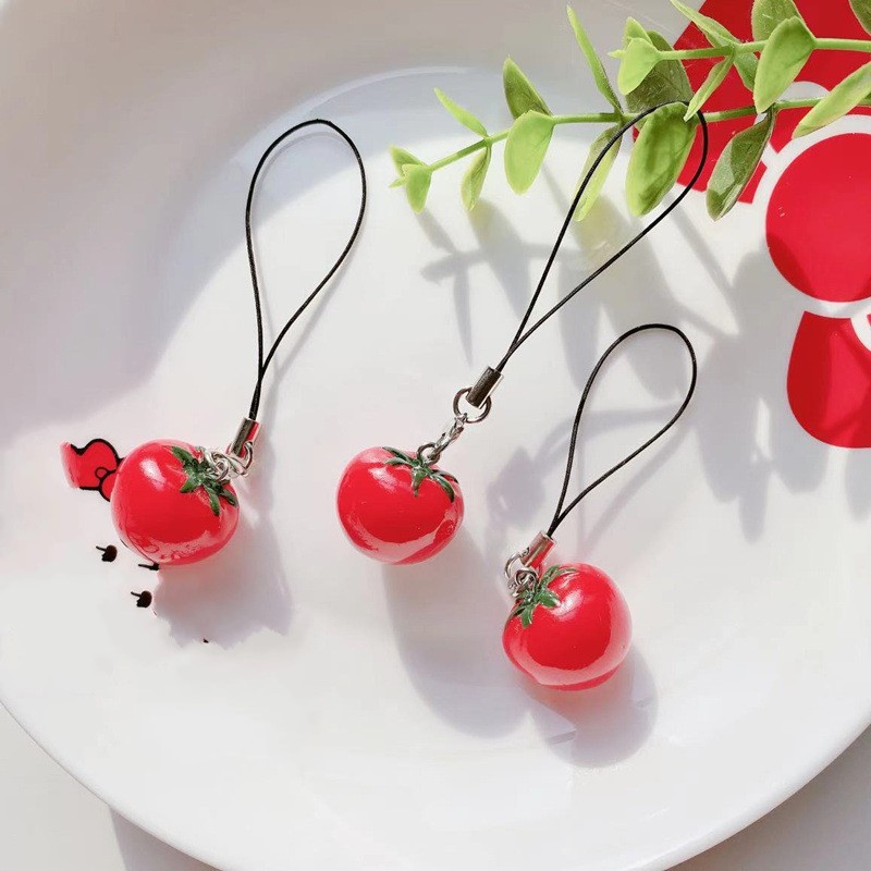 Dây Đeo Điện Thoại / Chìa Khóa Họa Tiết Trái Cây Hoạt Hình Mini Dễ Thương