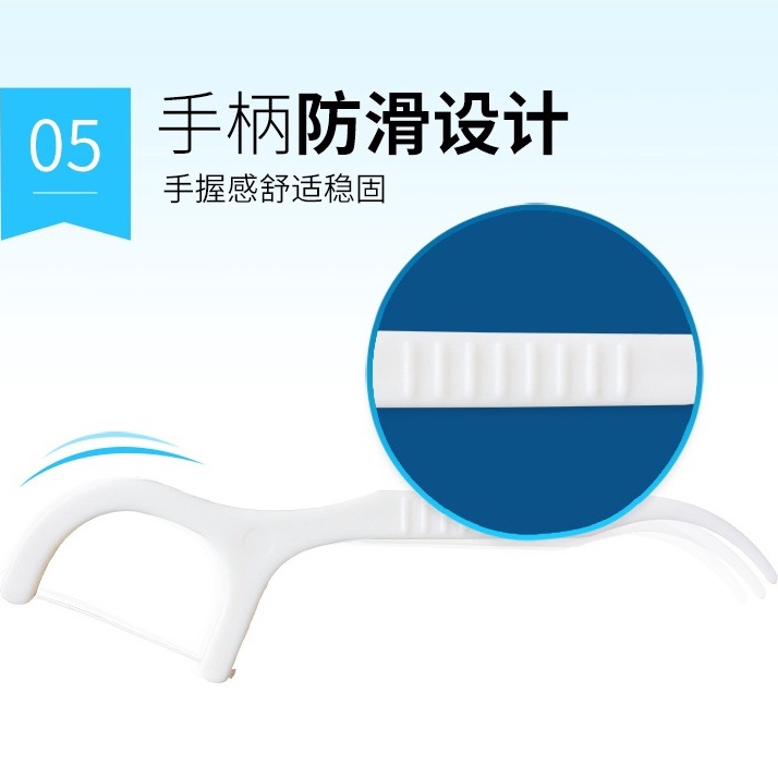 Tăm chỉ nha khoa hộp 50 cái tiệt trùng an toàn, sợi chỉ mảnh chất lượng cao bảo vệ răng nướu - HAHA Store