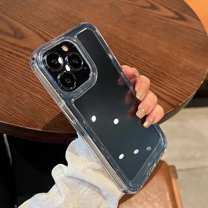 Ốp Điện Thoại iPhone 14 plus 13 12 11 14 Pro max X Xs max XR 7 8 plus case ốp lưng điện thoại i phone 14 promax acrylic Trong Suốt Màu Tím Bảo Vệ Toàn Diện Cho ip 14 13 12 11 promax