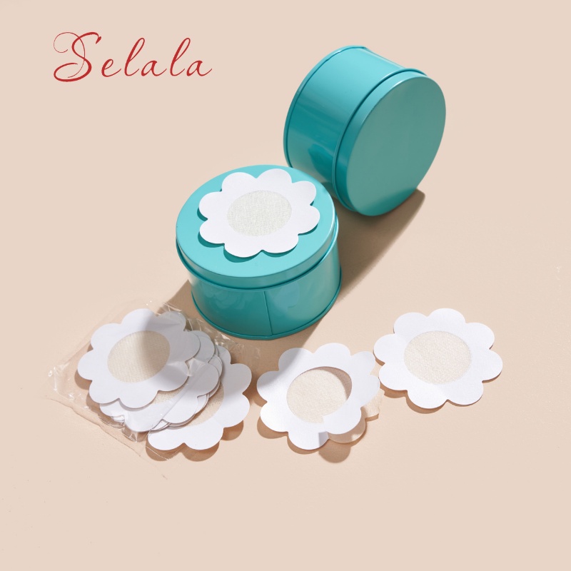 Hộp Dán Nhũ Hoa Giấy Xanh Selala Hình Hoa Siêu Chắc Không Sợ Rơi