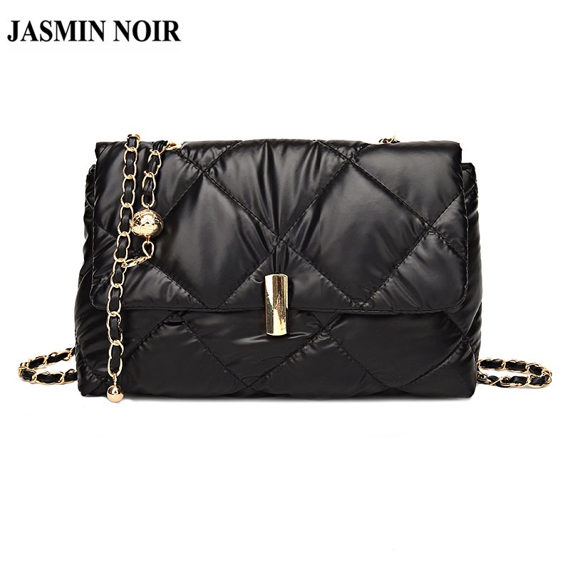 Jasmin noir Túi Xách nylon Dáng Vuông Sức Chứa Lớn Thời Trang retro Chất Lượng Cao Cho Nữ