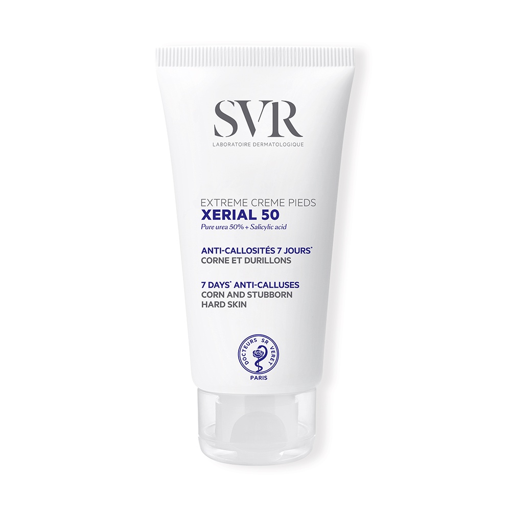 Kem dưỡng da hỗ trợ làm mờ vết chai ở bàn chân, bàn tay và khuỷu tay SVR XERIAL 50 EXTREME CREME PIEDS 50ml