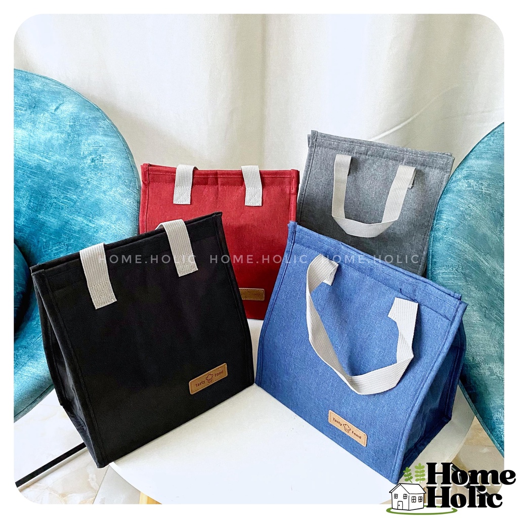 Túi Giữ Nhiệt Chống Thấm Đa Năng Bằng Vải Oxford Cao Cấp Đựng Thực Phẩm Hộp Cơm Home Holic