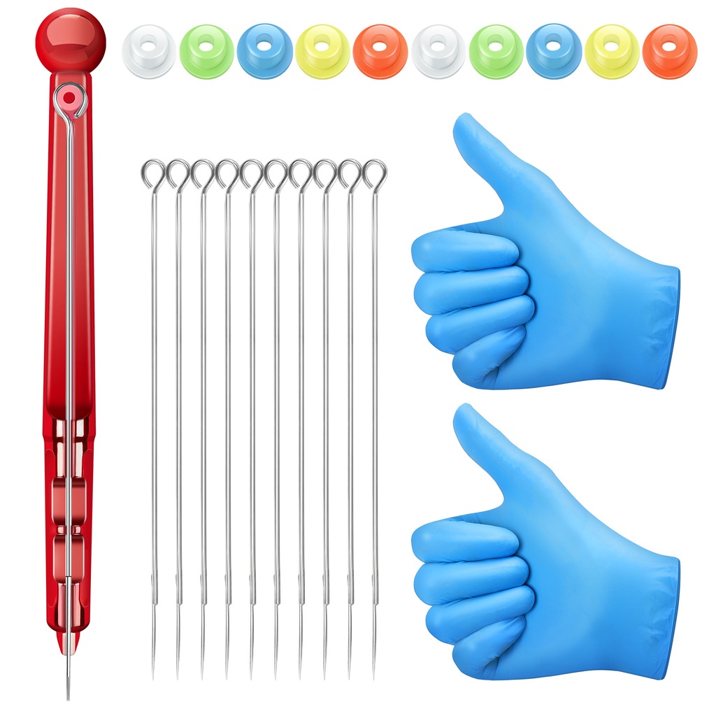 Bộ Máy Xăm Cầm Tay Kèm 10 Kim Xăm Và 2 Găng Tay Xăm Tiện Dụng