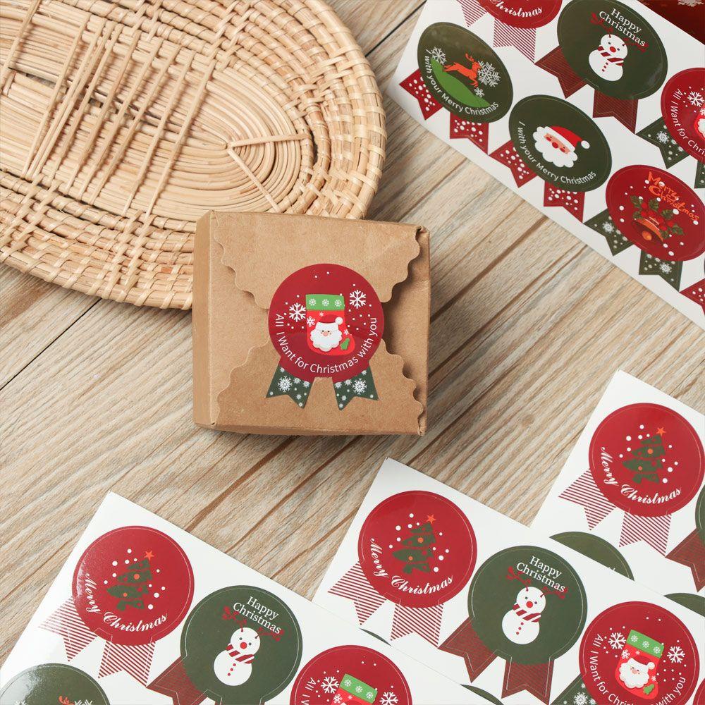 Bộ 120 Miếng Dán Trang Trí Hộp Quà Handmade Xinh Xắn