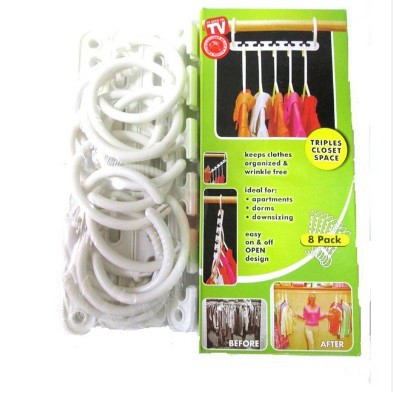 Bộ 8 móc treo đồ tiết kiệm không gian ST2S743
