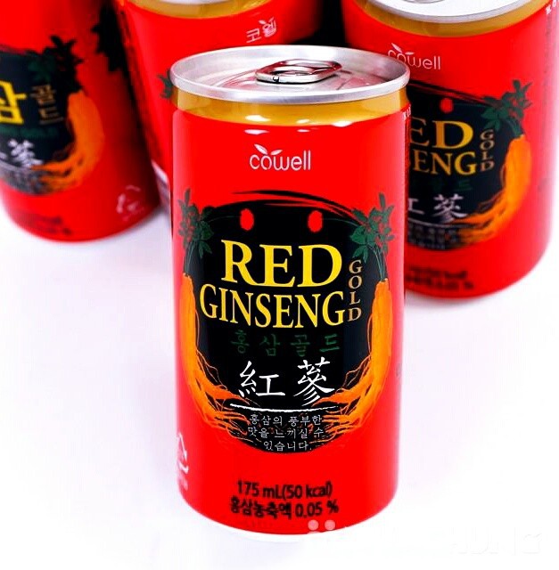 Nước Hồng Sâm Hàn Quốc Cowell Korean Red Ginseng Drink 12 lon x 175ml