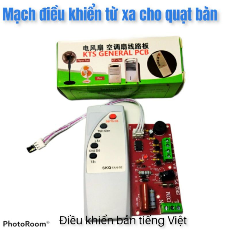 (Bản tiếng Việt) Bộ mạch điều khiển từ xa cho quạt bàn - bộ mạch điều khiển quạt từ xa