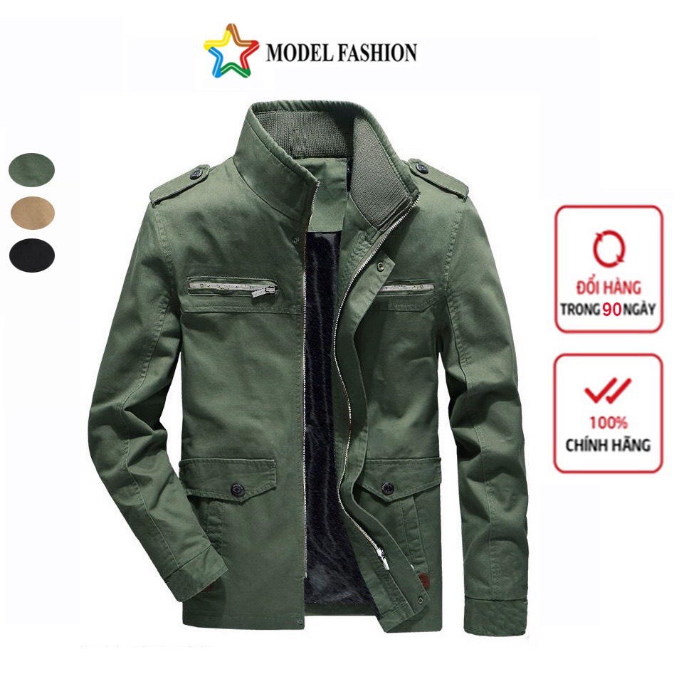 AKK214 Áo khoác kaki nam Model fashion 2 lớp mẫu mới nhất 2020 cao cấp