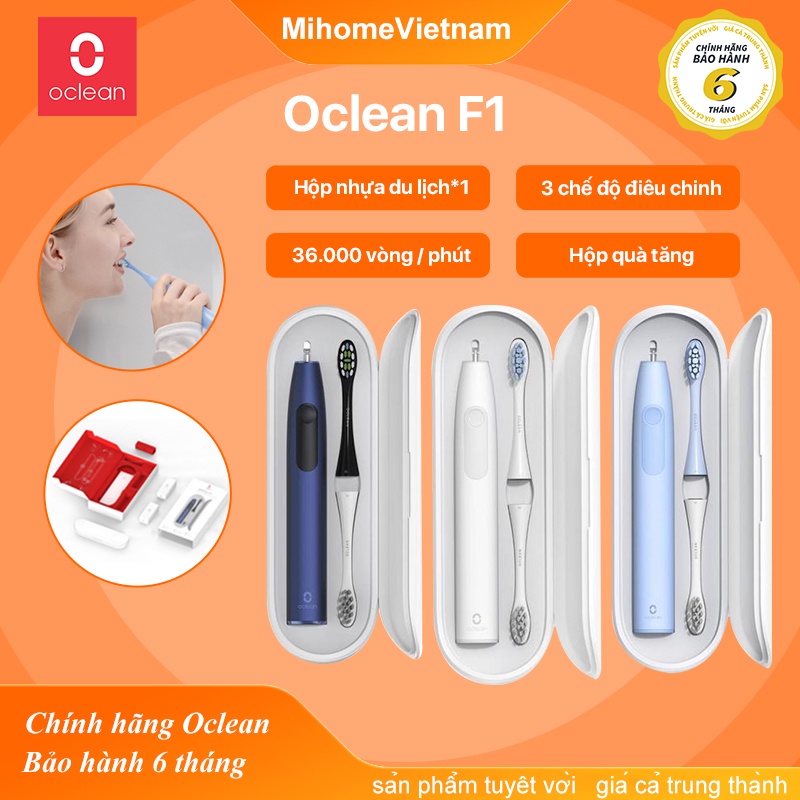 Bàn chải đánh răng điện Xiaomi Oclean F1 Sonic 3 chế độ điều chỉnh