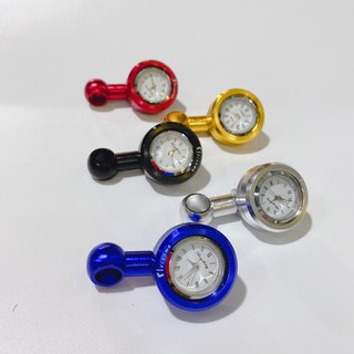 Đồng hồ nhỏ gắn chân kiếng, chân kính đủ màu tặng kèm pin
