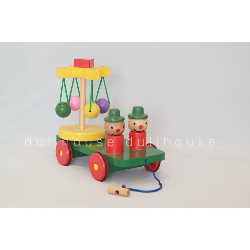 Đồ chơi Gỗ xe chuyển động vui - Hỗ trợ bé nhận biết màu sắc - Kích thích di chuyển trong quá trình chơi