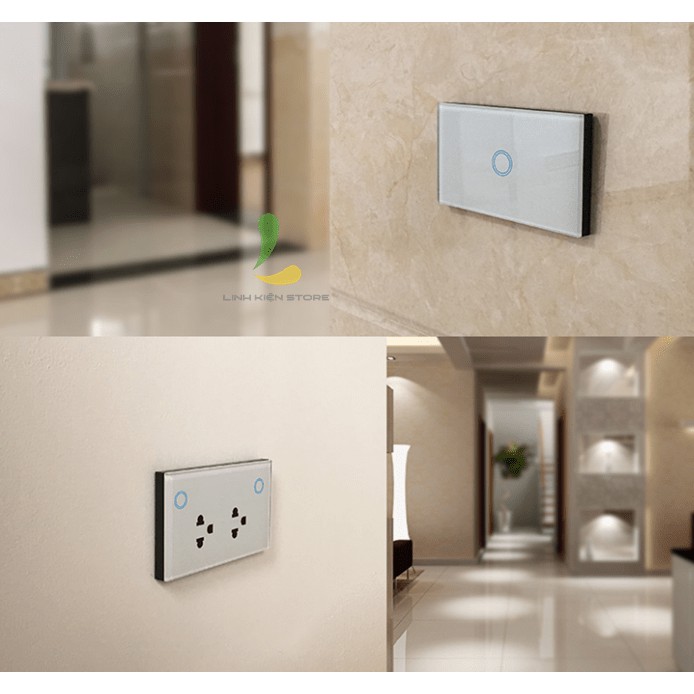 Ổ Cắm Âm Tường Chữ Nhật Điều Khiển Từ Xa Wifi Tuya SHP-SW1 - Bảo Hành 12 tháng
