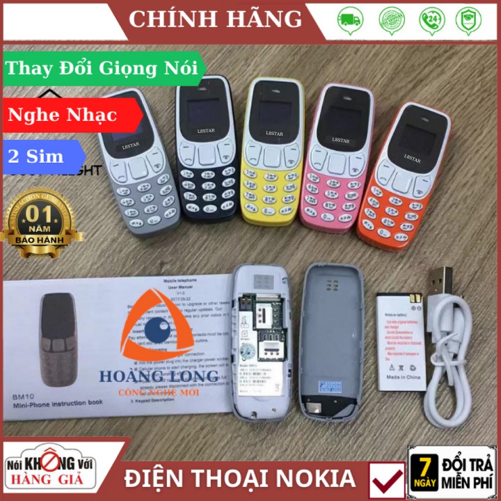 Điện thoại Nokia mini 3310 siêu nhỏ 2 sim 2 sóng,hỗ trợ blutooth ,mp3, thẻ nhớ,thay đổi giọng nói , bảo hành 12 tháng | BigBuy360 - bigbuy360.vn