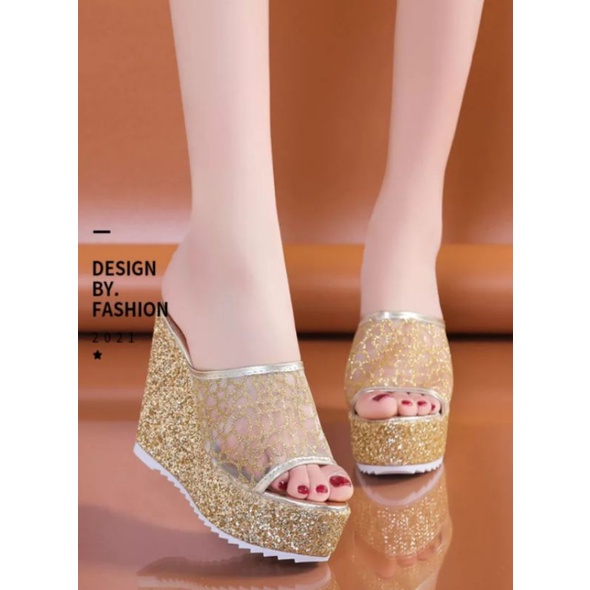 Dép đế xuồng ren 10f