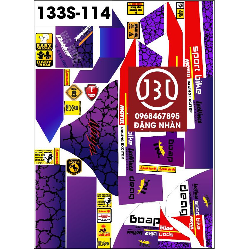 TEM TRÙM XE ĐIỆN 133S 114