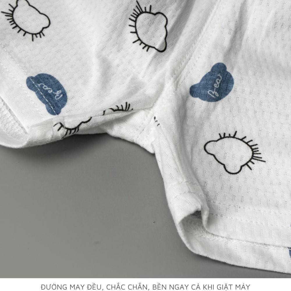 Bộ quần áo cho bé trai và bé gái - Mẫu không tay 2 - Size từ 4 đến 16kg - Thun cotton cao cấp