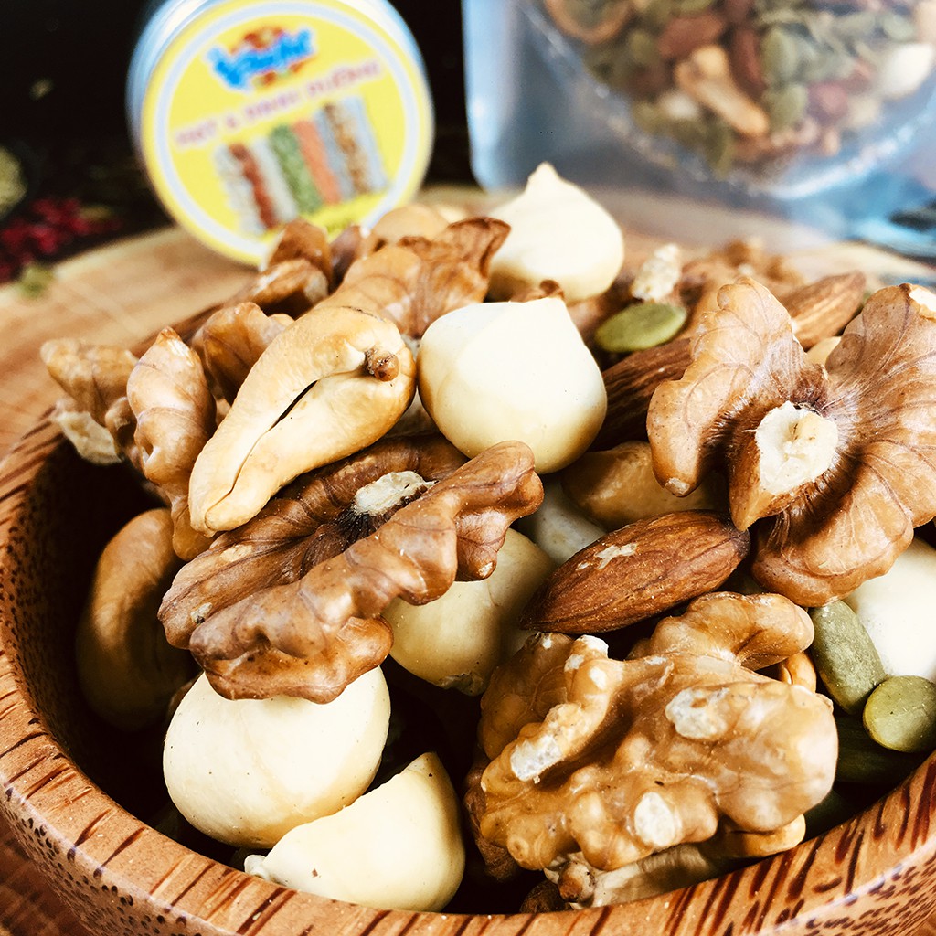 (500g) Mixed Nut 5 Loại Hạt Dinh Dưỡng - Hỗn Hợp Hạt (Macca, Hạnh Nhân, Óc Chó, Hạt Điều, Hạt Bí Xanh) - BeeNut | BigBuy360 - bigbuy360.vn