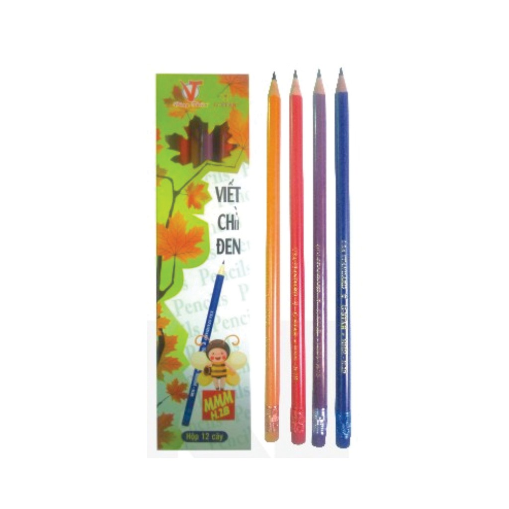 Combo Hộp 12 chiếc bút chì gỗ DẺO hiệu GSTAR H2B AAA/BBB/CCC/III/NNN/MMM/QQQ/HHH