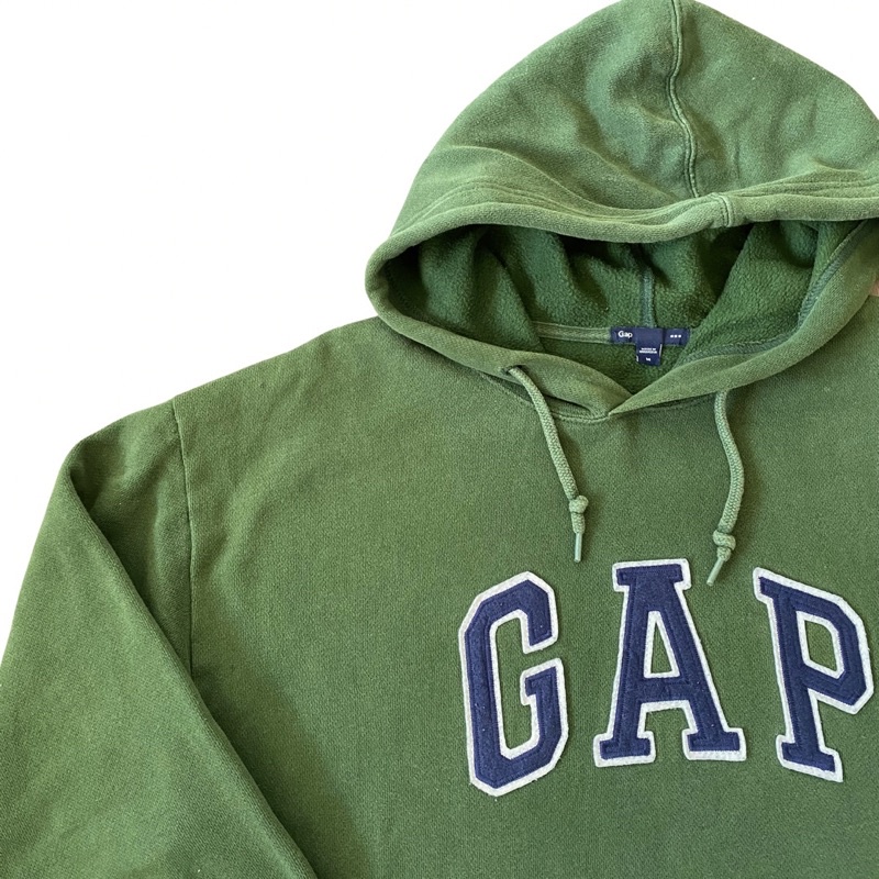 Áo hoodie GAP boxy fit green