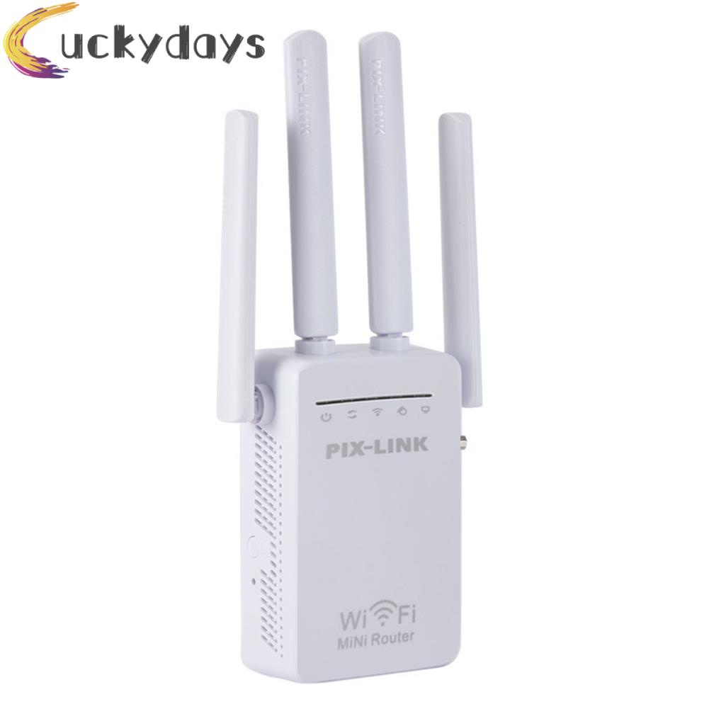 LUCKYDAYS WR09Q 300Mbps WiFi Range Extender 2.4G Wi-Fi Signal Booster for Home Office