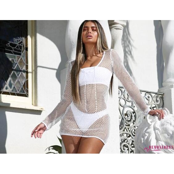 Áo lưới dài tay dành cho bộ bikini quyến rũ độc đáo sang trọng cá tính dành cho nữ | BigBuy360 - bigbuy360.vn