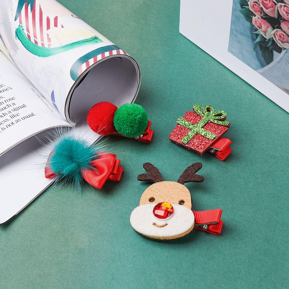 Bộ 5 Kẹp Tóc Hình Vớ Giáng Sinh Dễ Thương Cho Bé