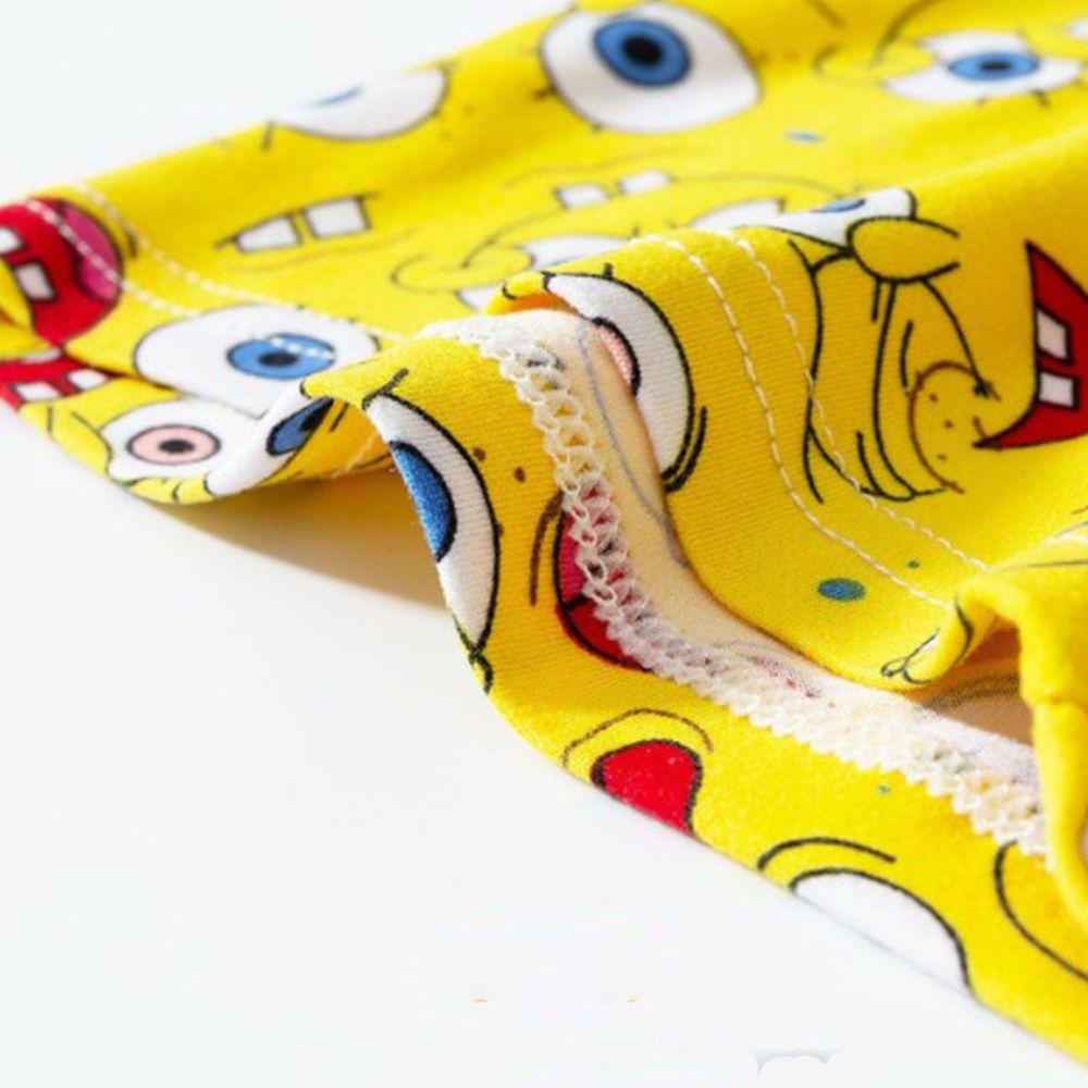 HARRIETT Quần Lót Cotton Không Đường May Lưng Vừa Hình Pikachu SpongeBob Quyến Rũ Thoải Mái Cho Nam