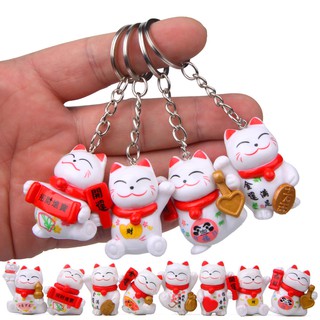 Móc khóa mèo thần tài may mắn