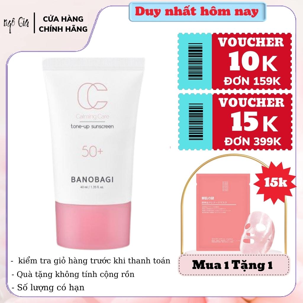 Kem chống nắng kiềm dầu, nâng tone up BANOBAGI REPAIR SUNSCREEN SPF 50+ PA++++ 50ml - Sale Chính hãng