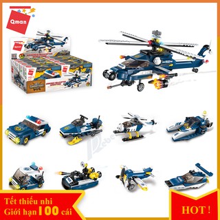 Bộ đồ chơi xếp hình lego QMAN 1801 – TRỰC THĂNG CHIẾN ĐẤU