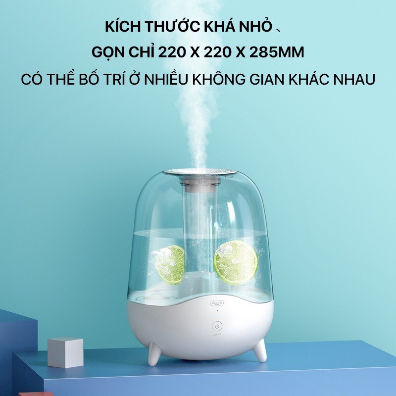 Máy phun sương , máy tạo ẩm -khuếch tán tyinh dầu Xiaomi Mijia MJJSQ02LX màng lọc nano cấp ẩm dưỡng da tối ưu phun sương