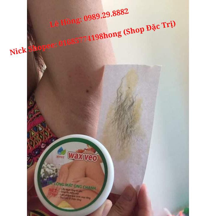 WAX LÔNG VEO Tẩy sạch MỌI VÙNG Lông + TẶNG kèm giấy wax + que gạt (Wax tẩy lông, Kem tẩy lông, Triệt lông Vĩnh viễn).
