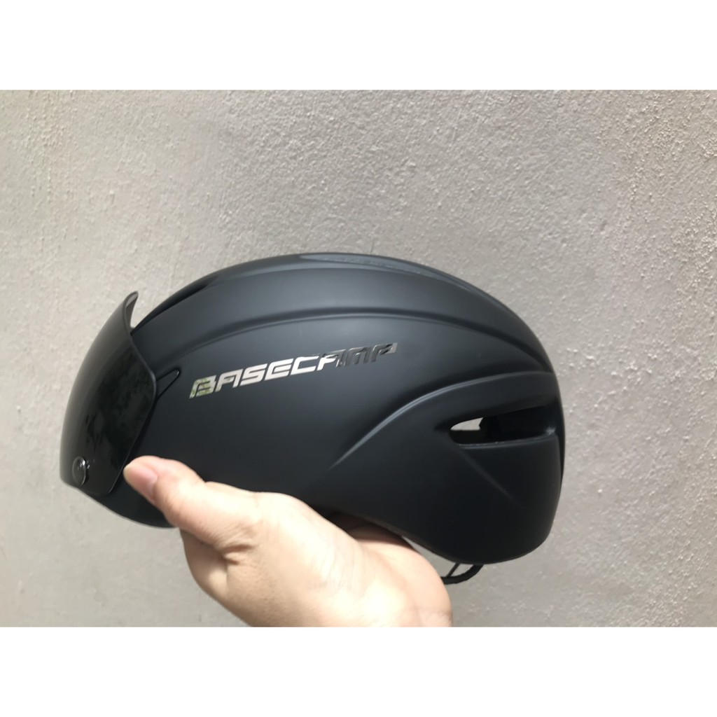 NÓN XE ĐẠP BASECAMP NHẬP KHẨU CÓ KÍNH SIÊU NHẸ