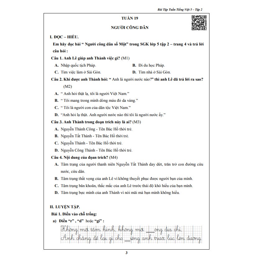 Sách - Combo Bài Tập Tuần và Đề Kiểm Tra lớp 5 - Toán và Tiếng Việt học kì 2 (4 cuốn)