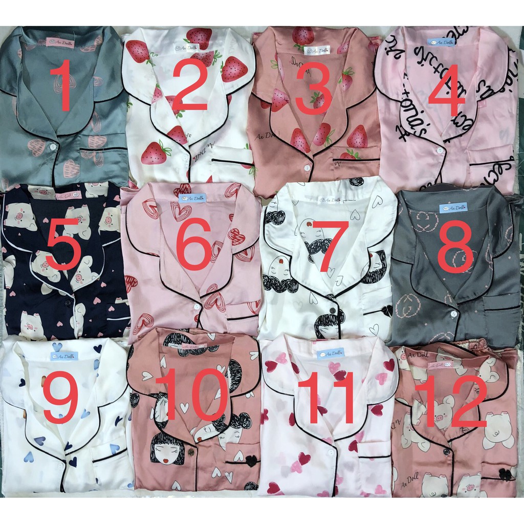 Đồ Ngủ Lụa Satin Mặc Mát - Nhiều Mẫu