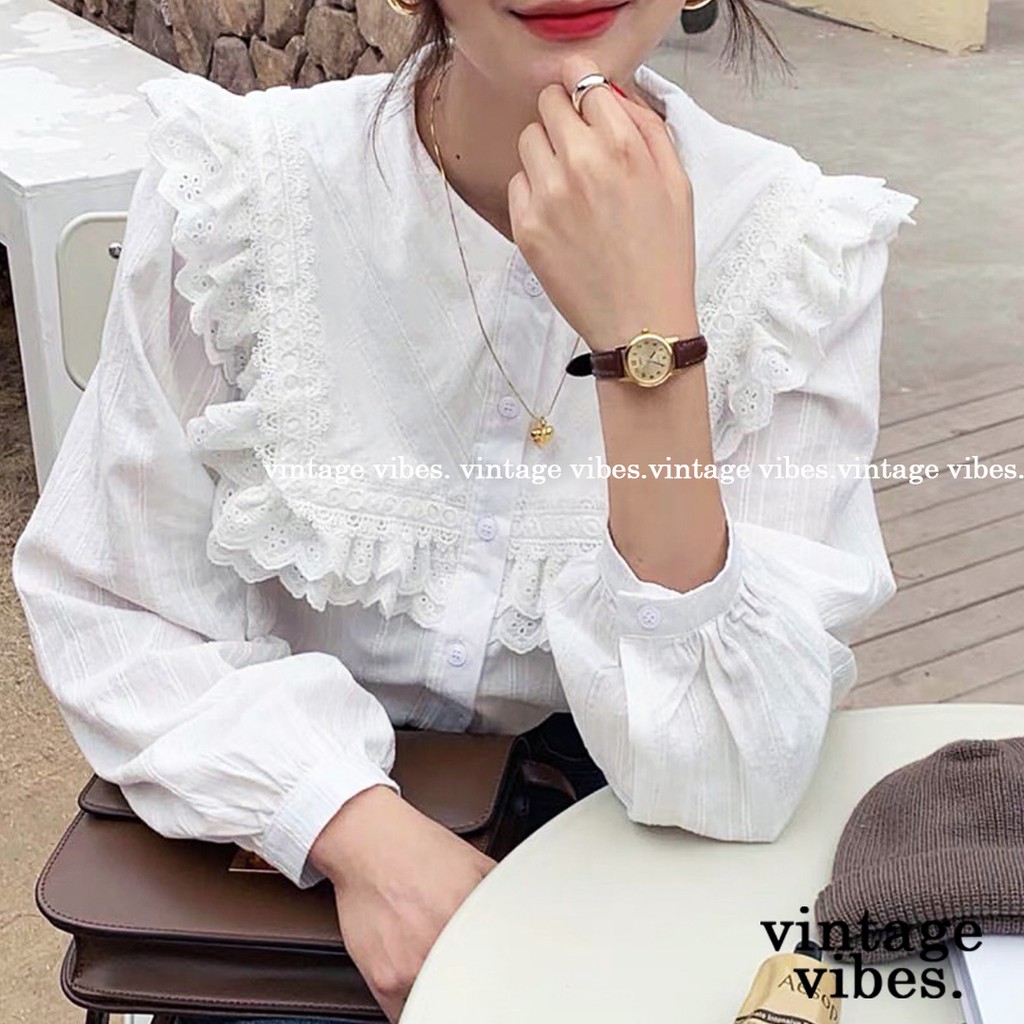 Áo babydoll kiểu mới viền bèo Ulzzang (hàng QC loại 1) - Kèm video + ảnh thật