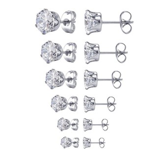 Bông tai inox đá pha lê cao cấp BT01 ĐV 2 chiếc