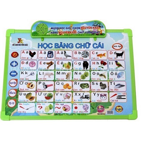 bảng chữ cái thông minh cho bé