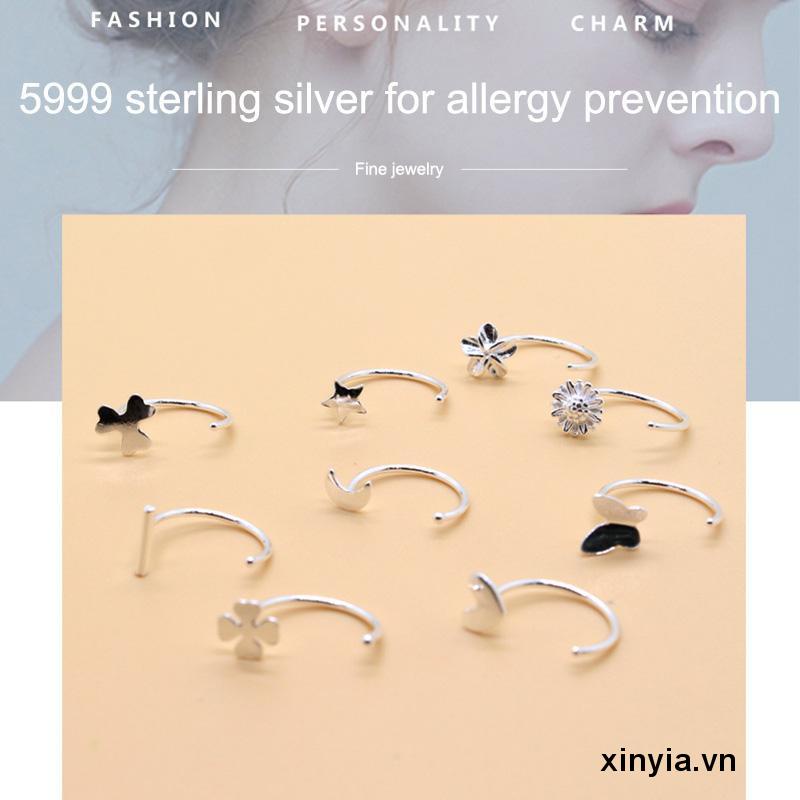 Bông Tai Mạ Bạc 925 Thiết Kế Nhỏ Nhắn Thời Trang Dành Cho Nữ