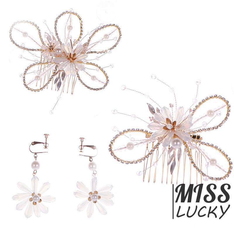 Khuyên tai hình hoa phong cách Hàn Quốc thời trang cho nữ