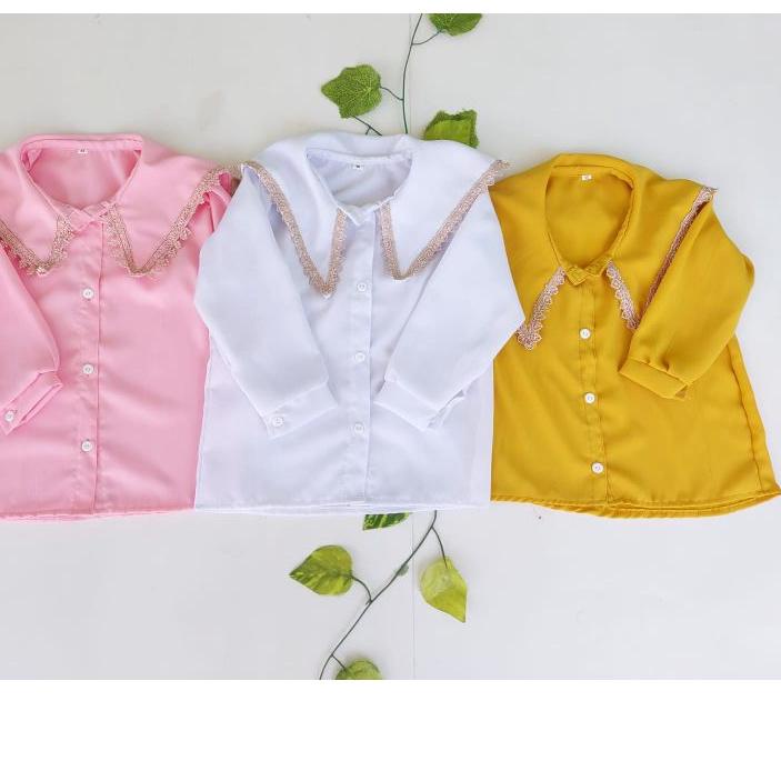 Áo Sơ Mi Ren Trẻ Em R2we 2-7 Tuổi