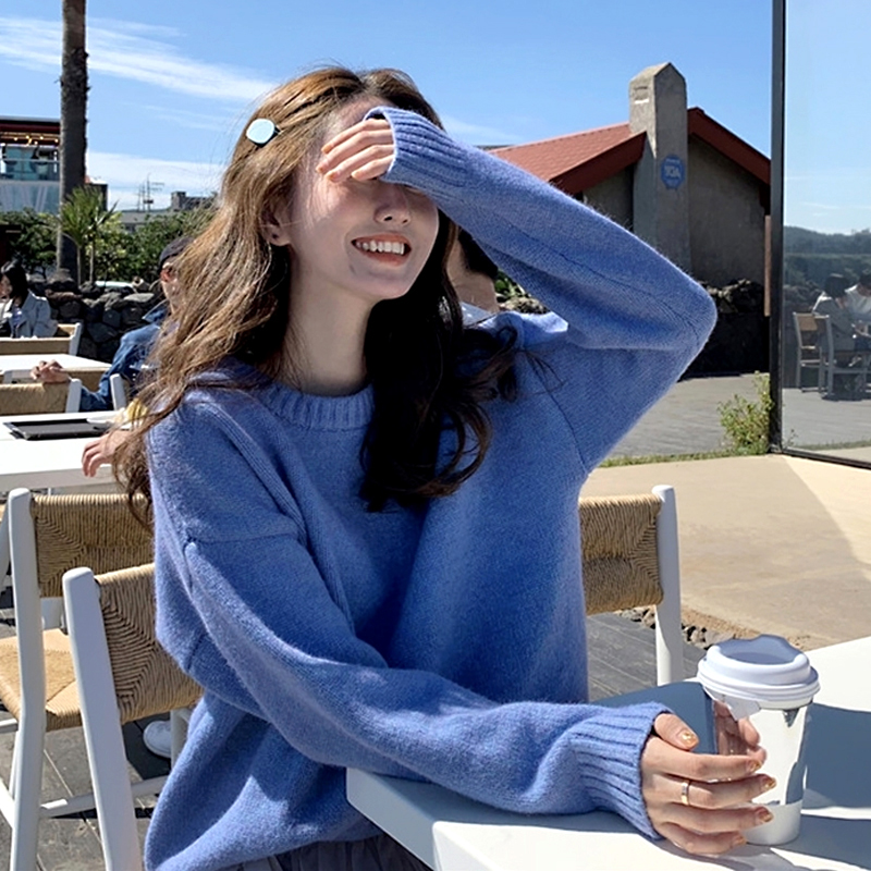 Áo sweater dáng rộng phong cách Hàn Quốc trẻ trung hợp thời trang dành cho nữ 2020